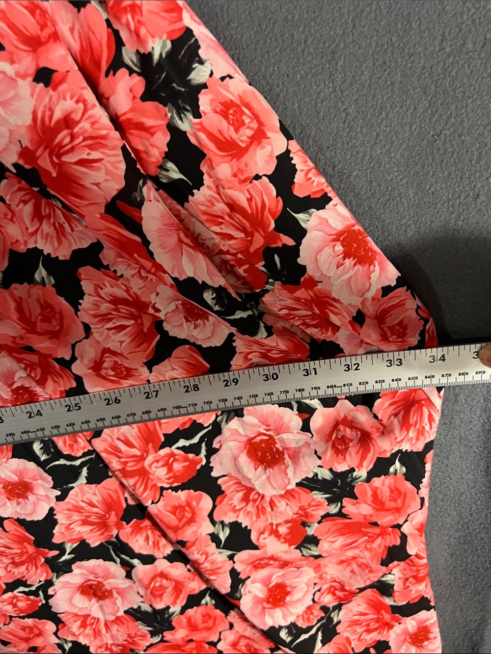 Grace Karin Black Maxi Dress with Red Floral Print - Picture 7 of 10
